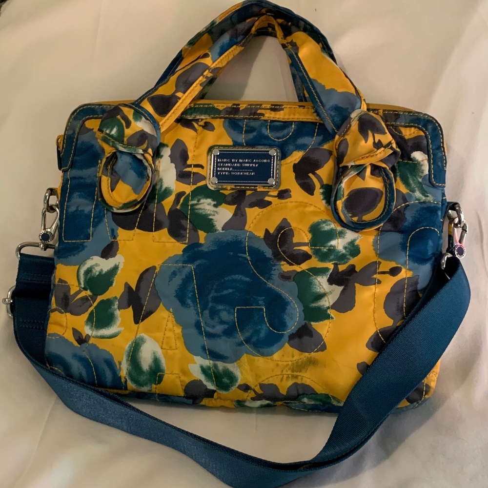Marc Jacobs "Workwear" Blue Rose Bag